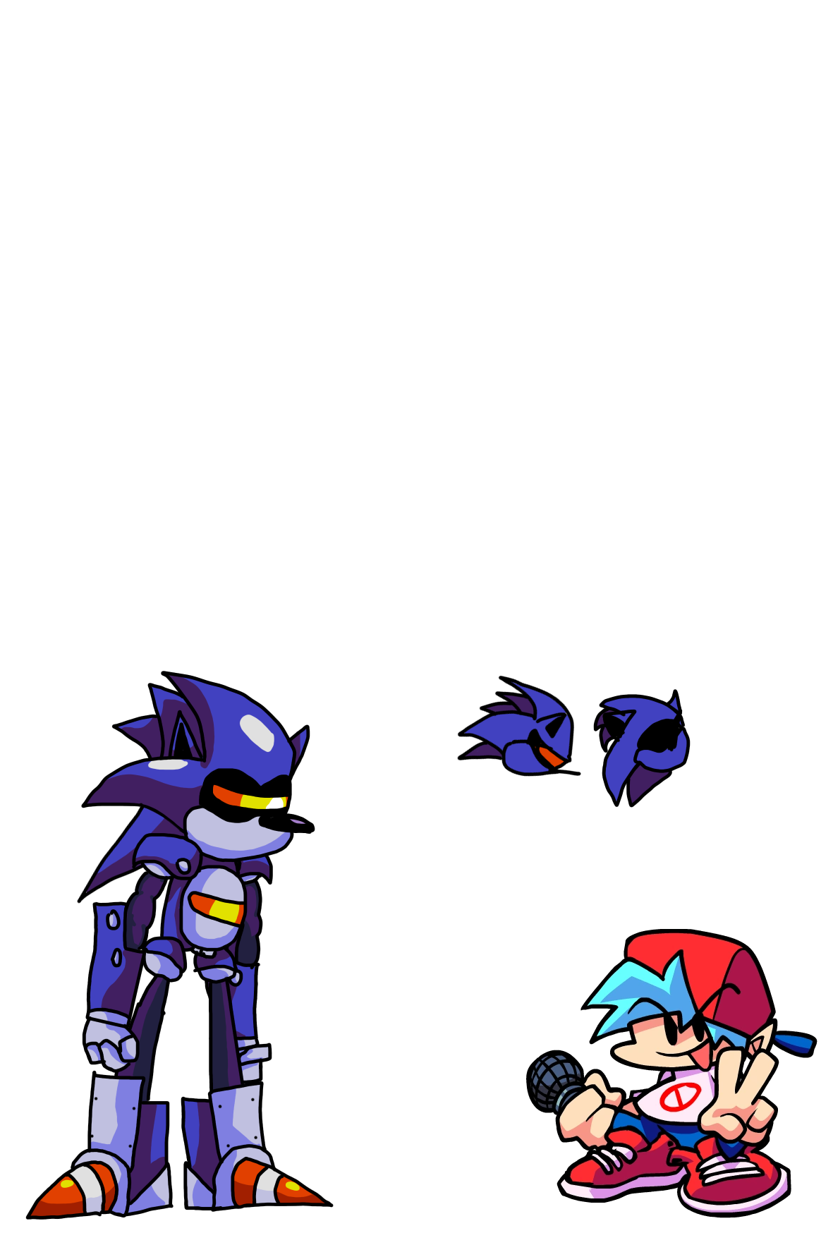 Classic Mecha Sonic FNF by GardePickle on DeviantArt