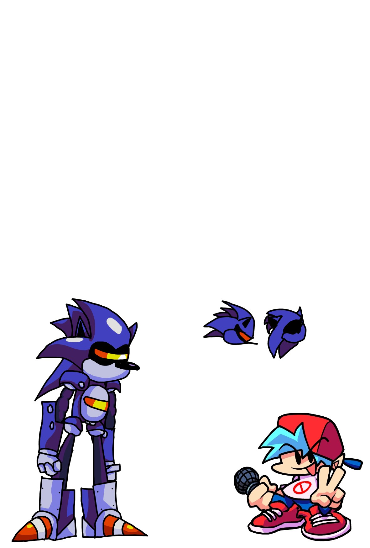 Mecha Sonic V3 srb2 front by GardePickle on DeviantArt