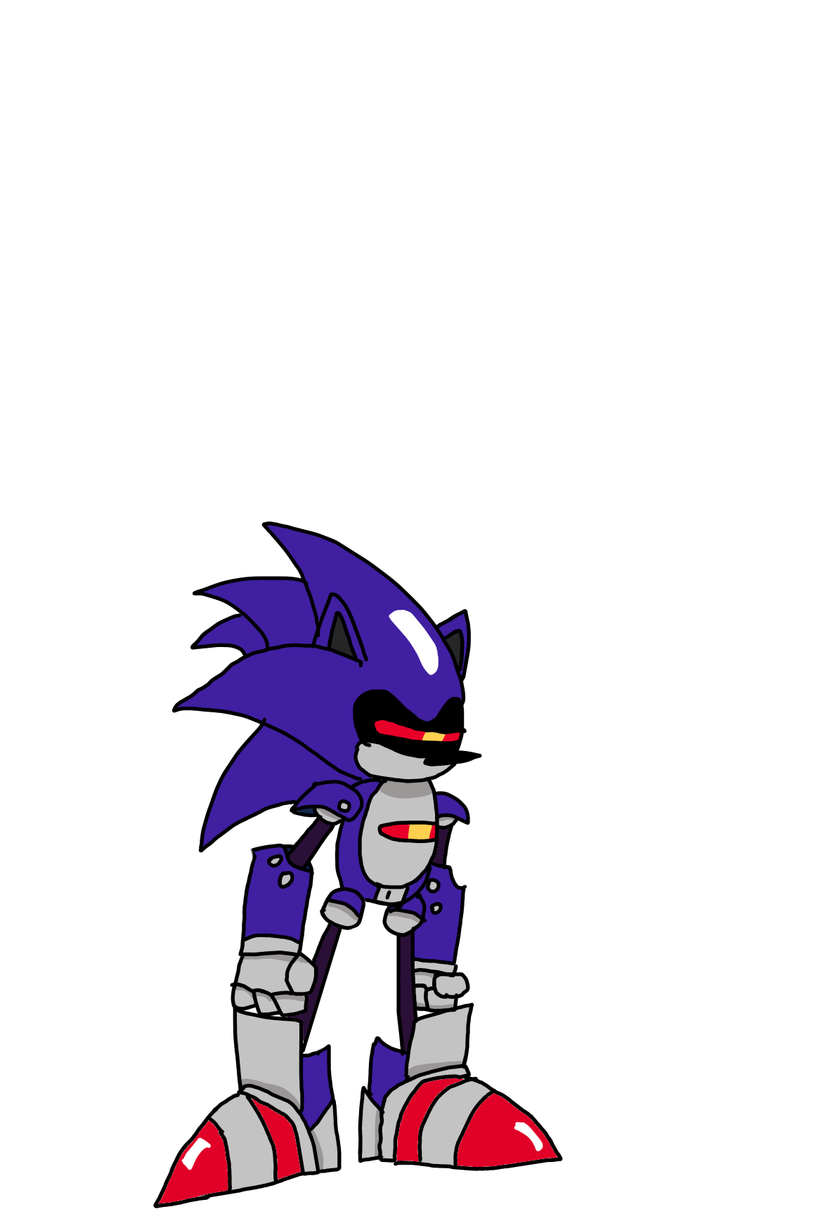 Mecha Sonic (Sonic Mania Adventures Style) by GardePickle on DeviantArt
