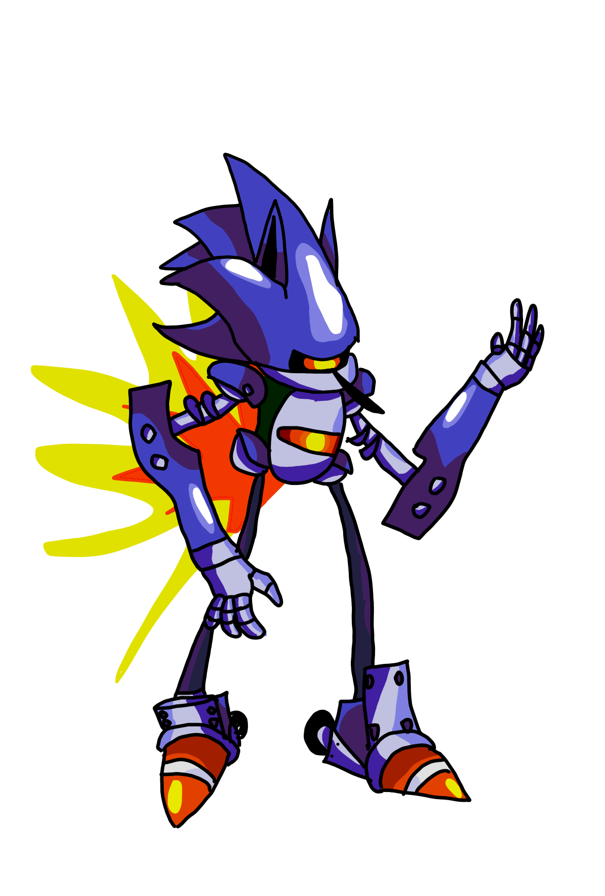 Classic Mecha Sonic FNF by GardePickle on DeviantArt