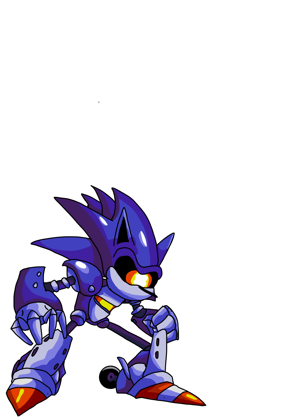 Turbo Mecha Sonic (Remastered) by GardePickle on DeviantArt
