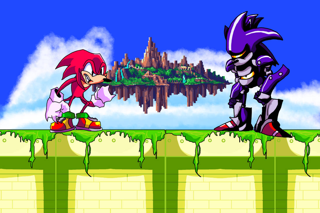 Knuckles vs. Mecha Sonic - Desciclopédia
