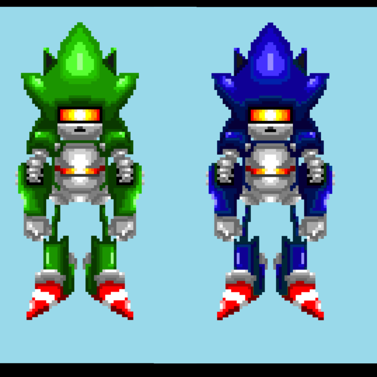 Mecha Sonic V3 srb2 front by GardePickle on DeviantArt