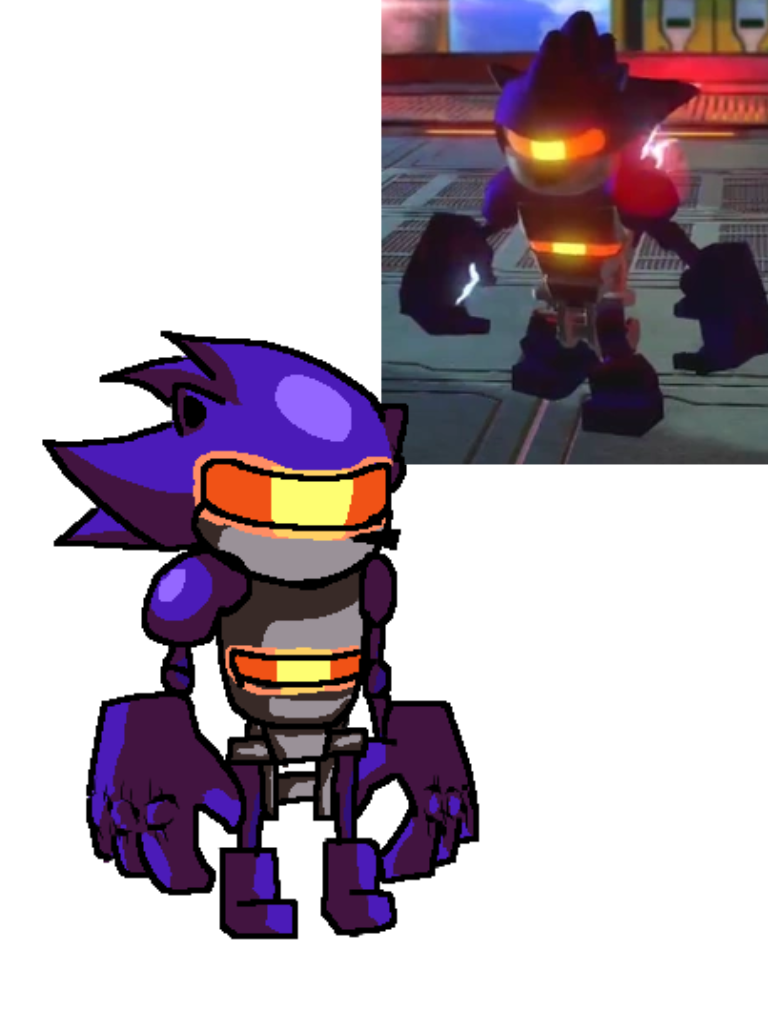 Neo Metal Sonic over Mecha Sonic [Sonic 3 A.I.R.] [Mods]