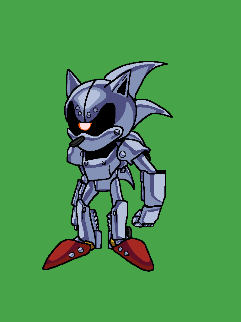 Mecha Sonic V3 srb2 front by GardePickle on DeviantArt