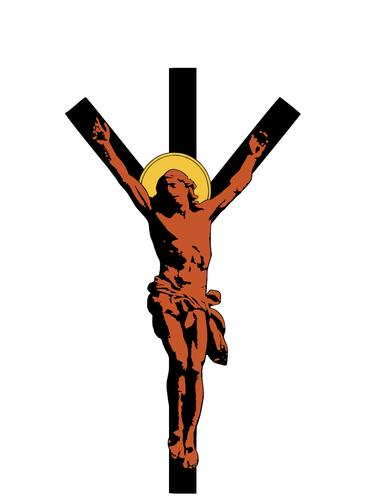 Jesus crucified in Algiz rune (life rune) by MiguelonAlfa on DeviantArt