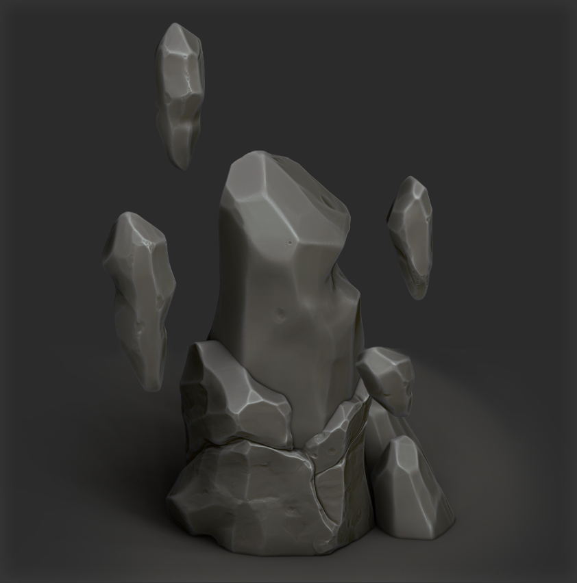 Sculpting : Stylized Ice Rocks by ColdBarrier on DeviantArt