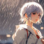 Rei-ayanami-in-the-rain-at-night-in-anime