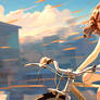 girl-riding-a-bicycle--golden-r