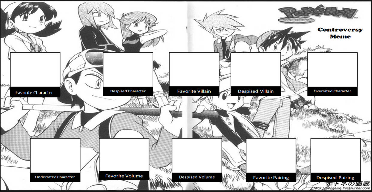Pokemon Manga Controversy Meme Template by HorrorExplorer on DeviantArt