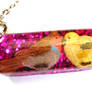 LoveBirds resin necklace