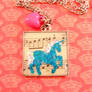 The Carousel resin necklace