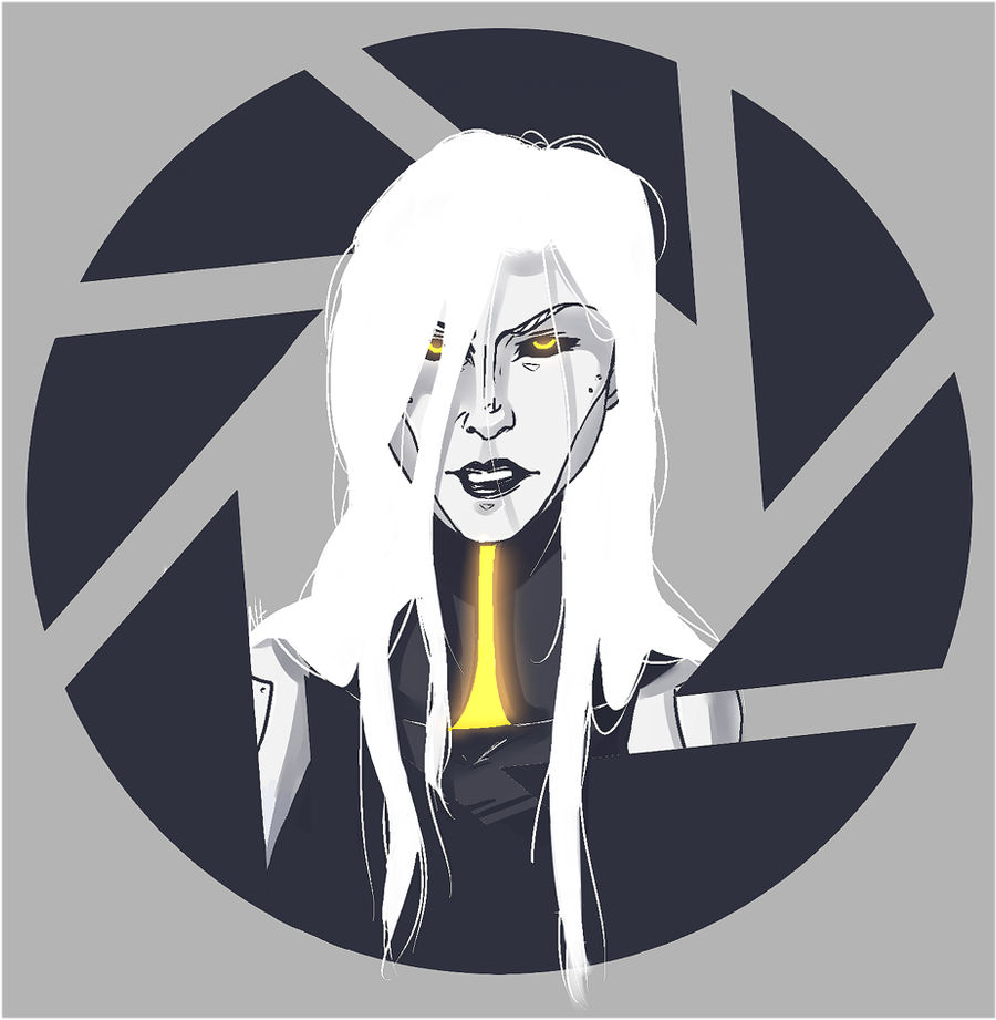 her name is GLaDOS by AtomicRedBoots on DeviantArt