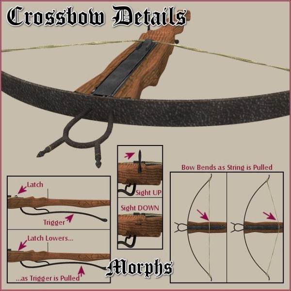 Medieval Crossbow and Bolt, by Keihan