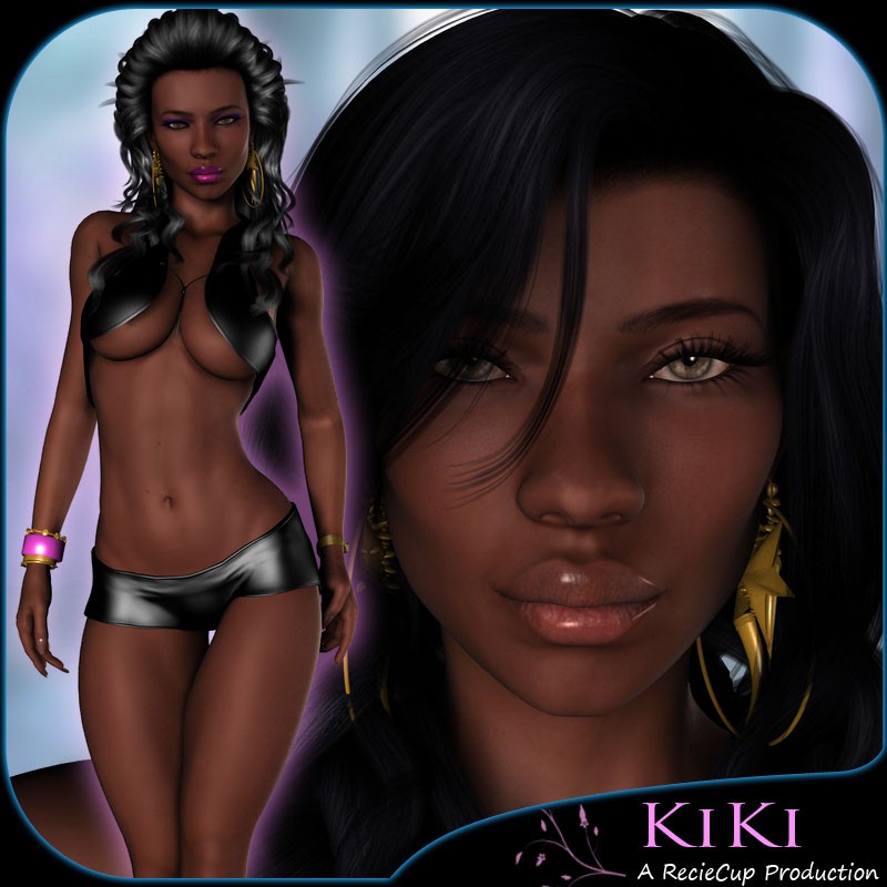 Kiki The VideoVixxen for V4, by RenderCandy