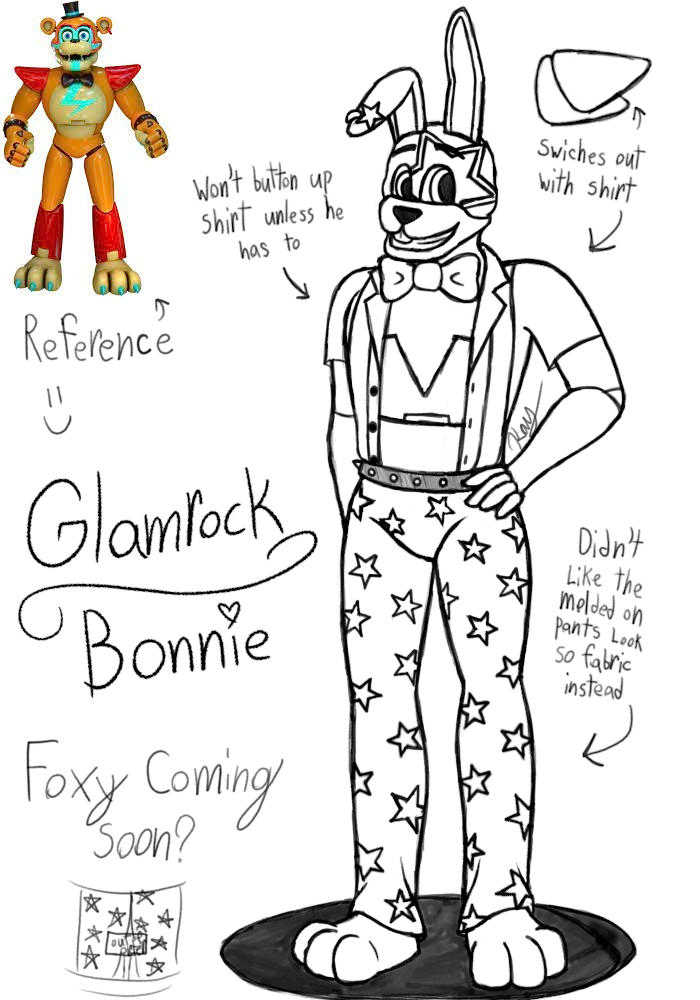 Glamrock Bonnie work sketch by nyacat39 on DeviantArt