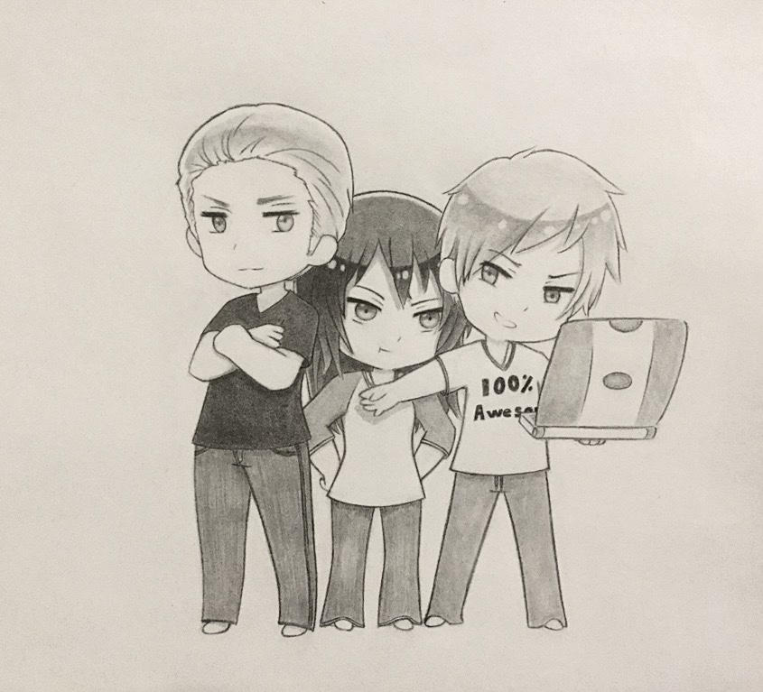 Hetalia - Chibi German Siblings