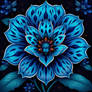 Blue Floral Design #DreamUp