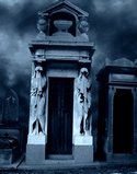 flashing cemetery photomanip