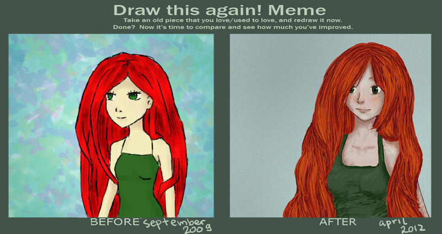 Draw This Again Meme Red Hair By 9eli6 On Deviantart Draw This Again Meme Red Hair By 9eli6 On Deviantart