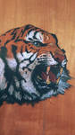 Tiger on tha wall by RhombusOnFire