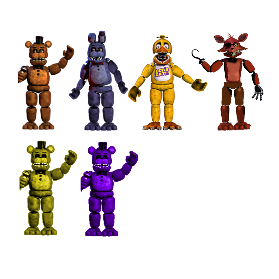 Fixed fnaf 2 Withered Animations by smwj28928 on DeviantArt