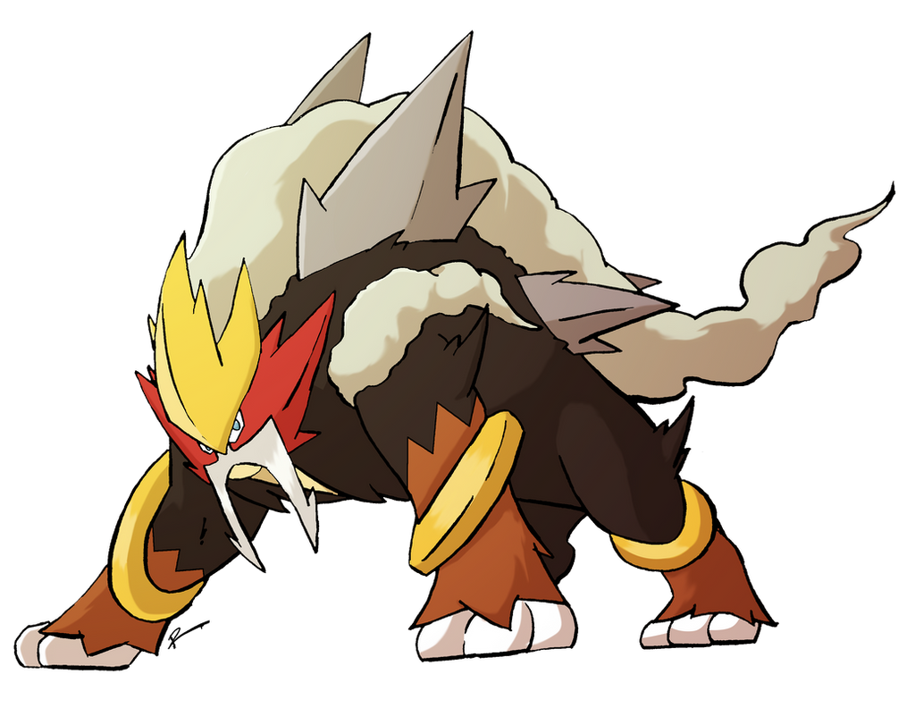 Mega Entei by rey-menn on DeviantArt