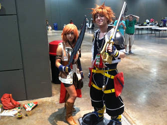 Sora and Lightning (Kingdom Hearts/Final Fantasy)