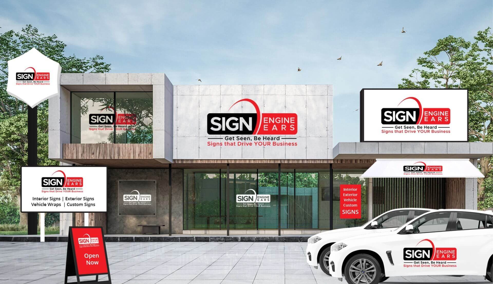 Sign Engine Ears-Banner