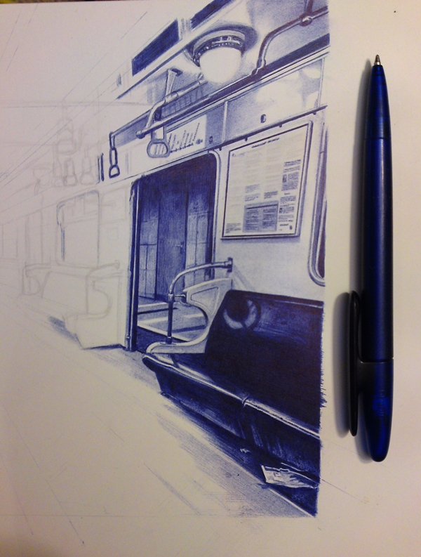 train ballpoint 1