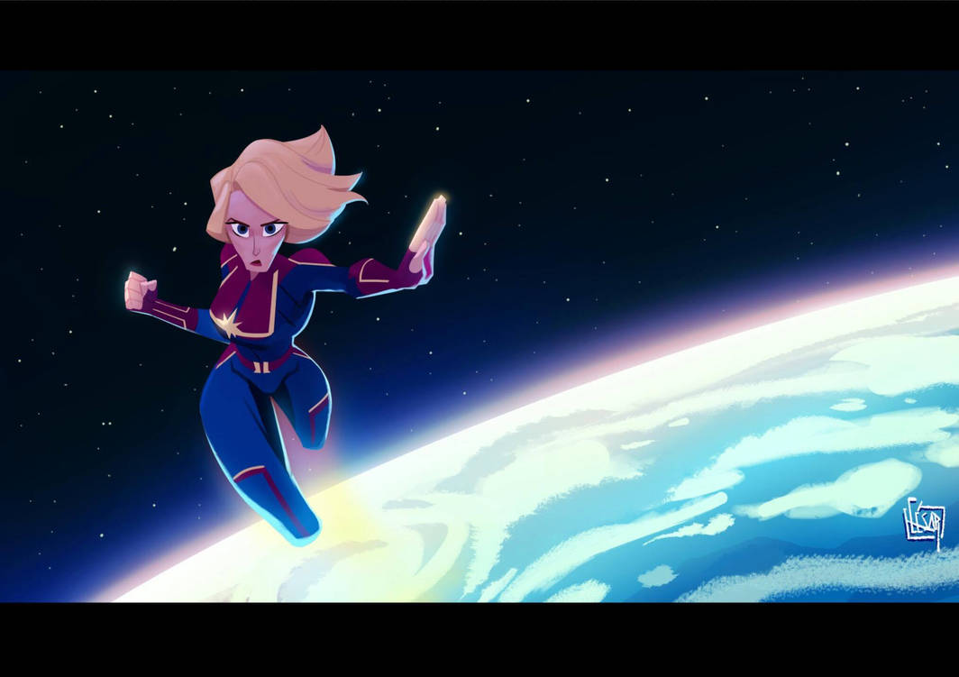 Captain Marvel by cesarvs on DeviantArt