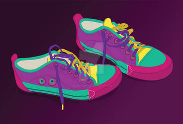 New age vivid colours tenis.