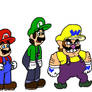 Mario bros.  Wario bros. SU style