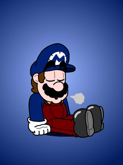 Mario Blue Question Blue Mario by Zer0Cute on DeviantArt