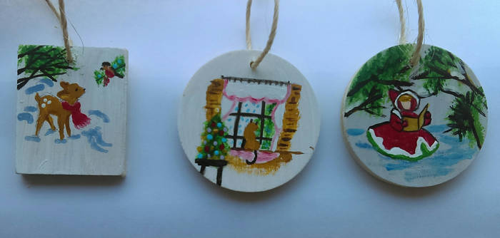 Painted Christmas Ornamemts - part 3