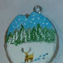 Winter Deer Ornament