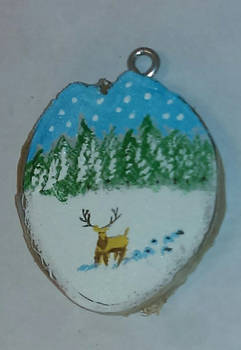 Winter Deer Ornament