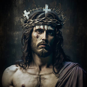 Jesus with a Crown of Thorns