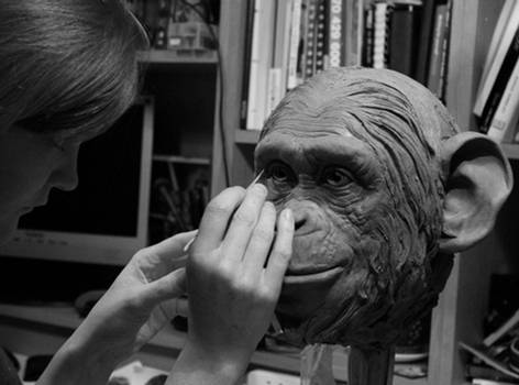 monkey sculpt