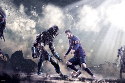 Leo Messi VS Aliens Wallpaper