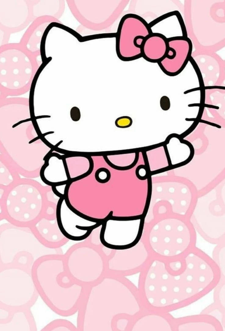 kawaii hello kitty pink wallpaper by greentea45 on DeviantArt