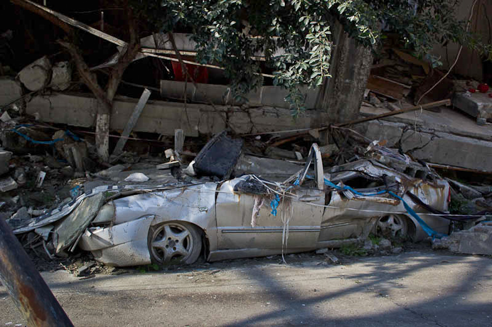 Beichuan ghost city car