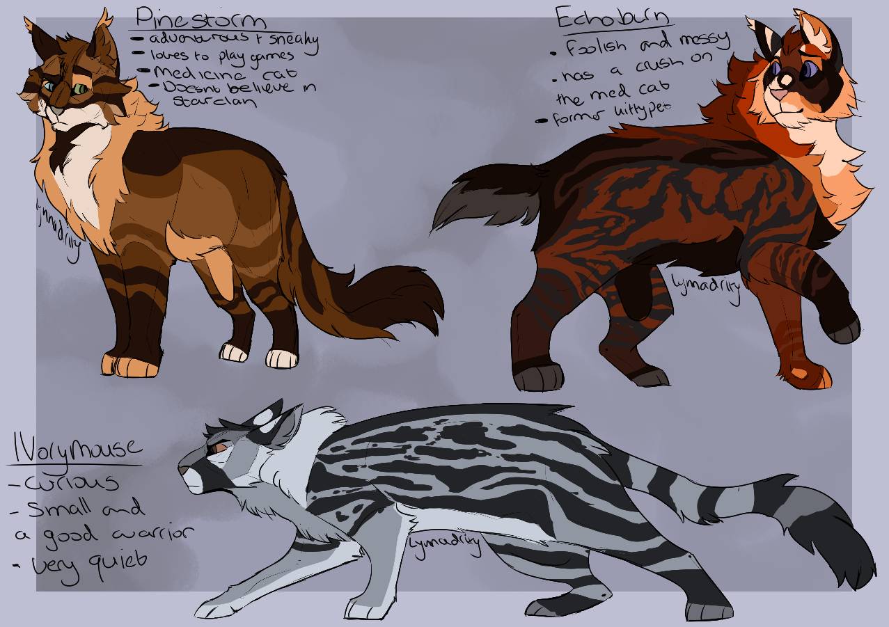 Warrior Cats - Warrior Design 2-3 by Winterstream on DeviantArt