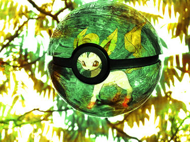 The Pokeball of Leafeon