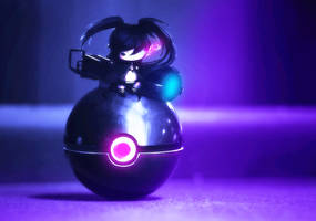 Chibi Black Rock Shooter Pokeball