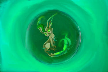 The poke orb of leafeon