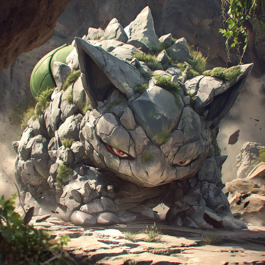 Rock Type Bulbasaur Adoptable by wazzy88 on DeviantArt