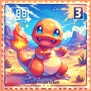 W88 Trading Stamps #3 - Charmander 