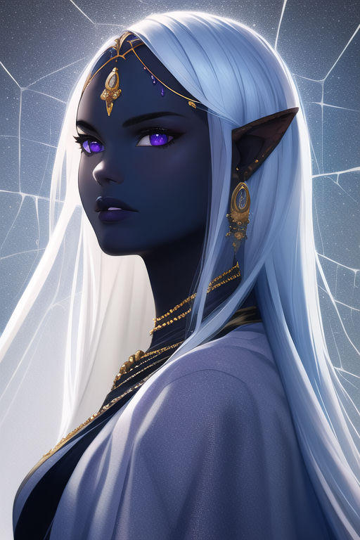 Dark elf female by Schaelyn on DeviantArt