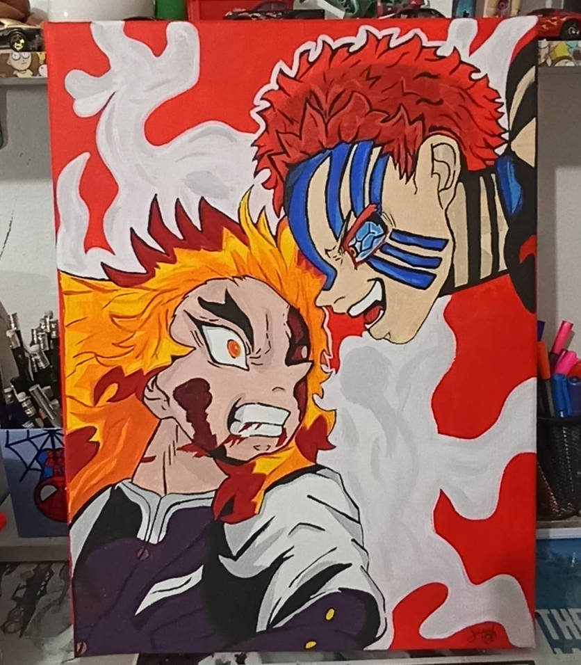 Rengoku Vs Akaza By Linozomber On Deviantart Rengoku Vs Akaza By Linozomber On Deviantart